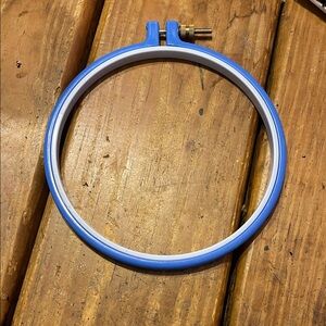 Blue Embroidery Hoop 5.5”? plastic 2 pieces